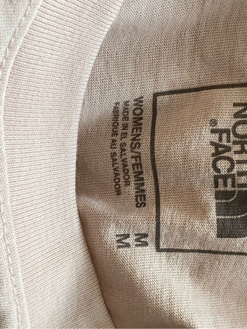 The North Face Women's Short Sleeve Logo Tee - Blush Pink - Picture 5 of 5